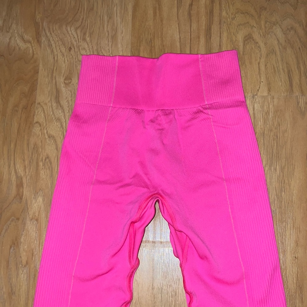 Neon pink gymshark seamless leggings size S